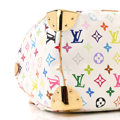 Louis Vuitton Monogram Multicolor Speedy 30 White 8 of 9