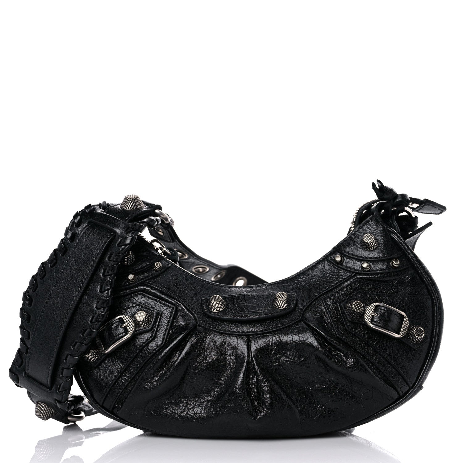 Balenciaga Agneau Arena Le Cagole Shoulder Bag XS Black 3 of 10