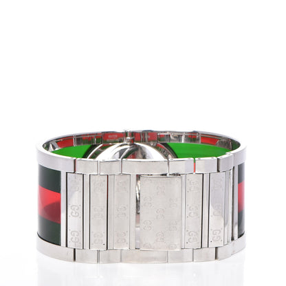 Gucci Stainless Steel Acetate 33mm Twirl Web Quartz Watch Black 3 of 10