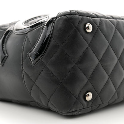 Chanel Calfskin Quilted Large Cambon Bowler Black 9 of 14
