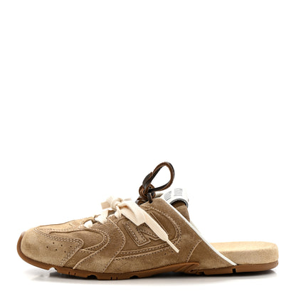 Miu Miu X NEW BALANCE Faded Suede Calfskin 530 SL Slip-On Mules 36 Ecru 1 of 10