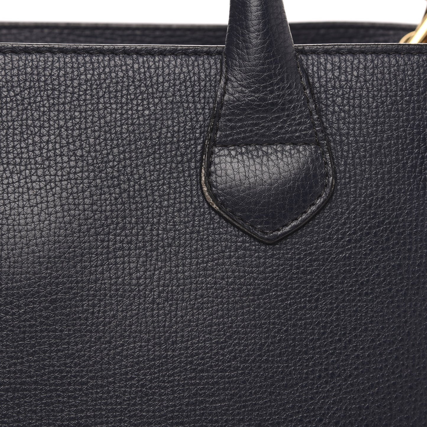 Calfskin House Check Medium Banner Tote Ink Blue