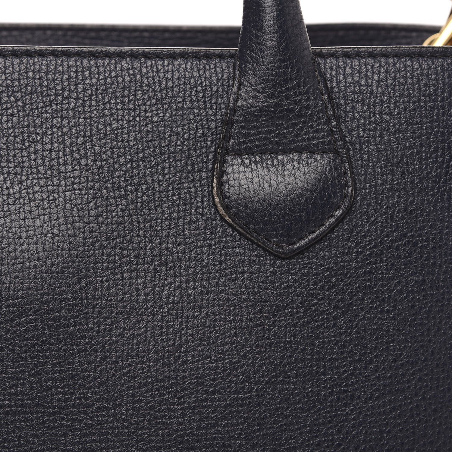 Burberry Calfskin House Check Medium Banner Tote Ink Blue 12 of 12