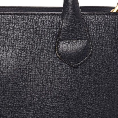 Burberry Calfskin House Check Medium Banner Tote Ink Blue 12 of 12