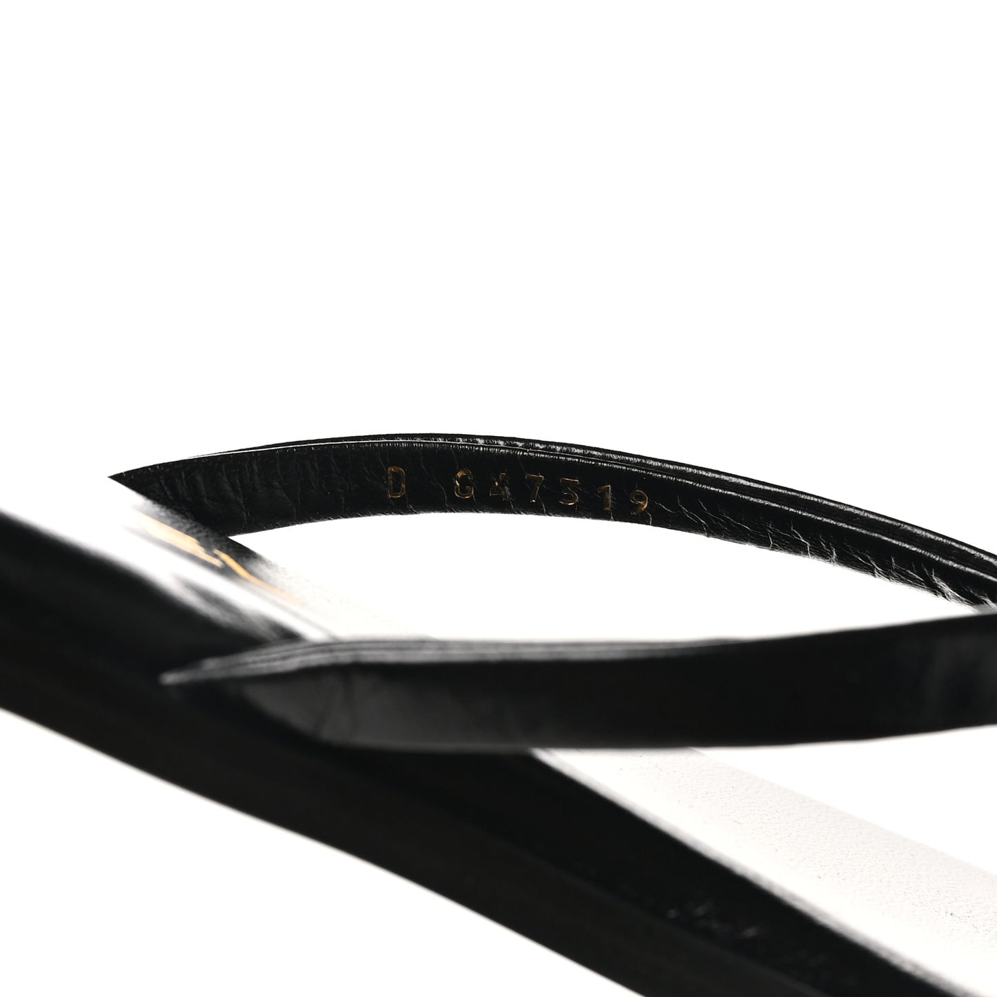 Goatskin CC Times Square Thong Sandals 37 Black