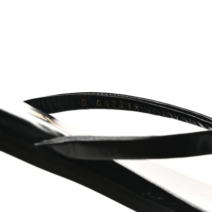 Chanel Goatskin CC Times Square Thong Sandals 37 Black 9 of 10