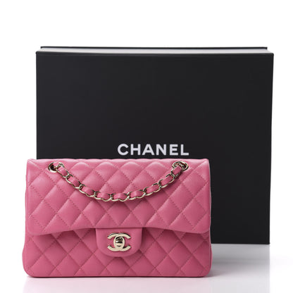 Chanel Caviar Quilted Small Double Flap Pink 11 of 11