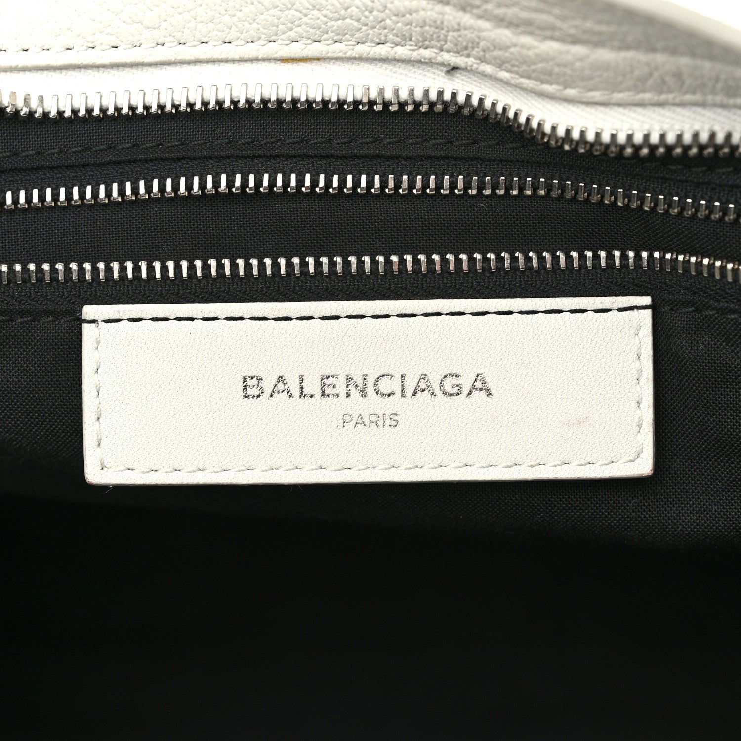 Balenciaga Chevre Silver Metallic Edge Hardware City White 7 of 10