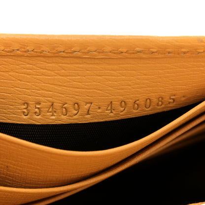 Gucci Textured Calfskin Medium Betty Chain Wallet Yellow 7 of 13