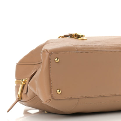 Marc Jacobs Calfskin Venetia Satchel Tan 9 of 10