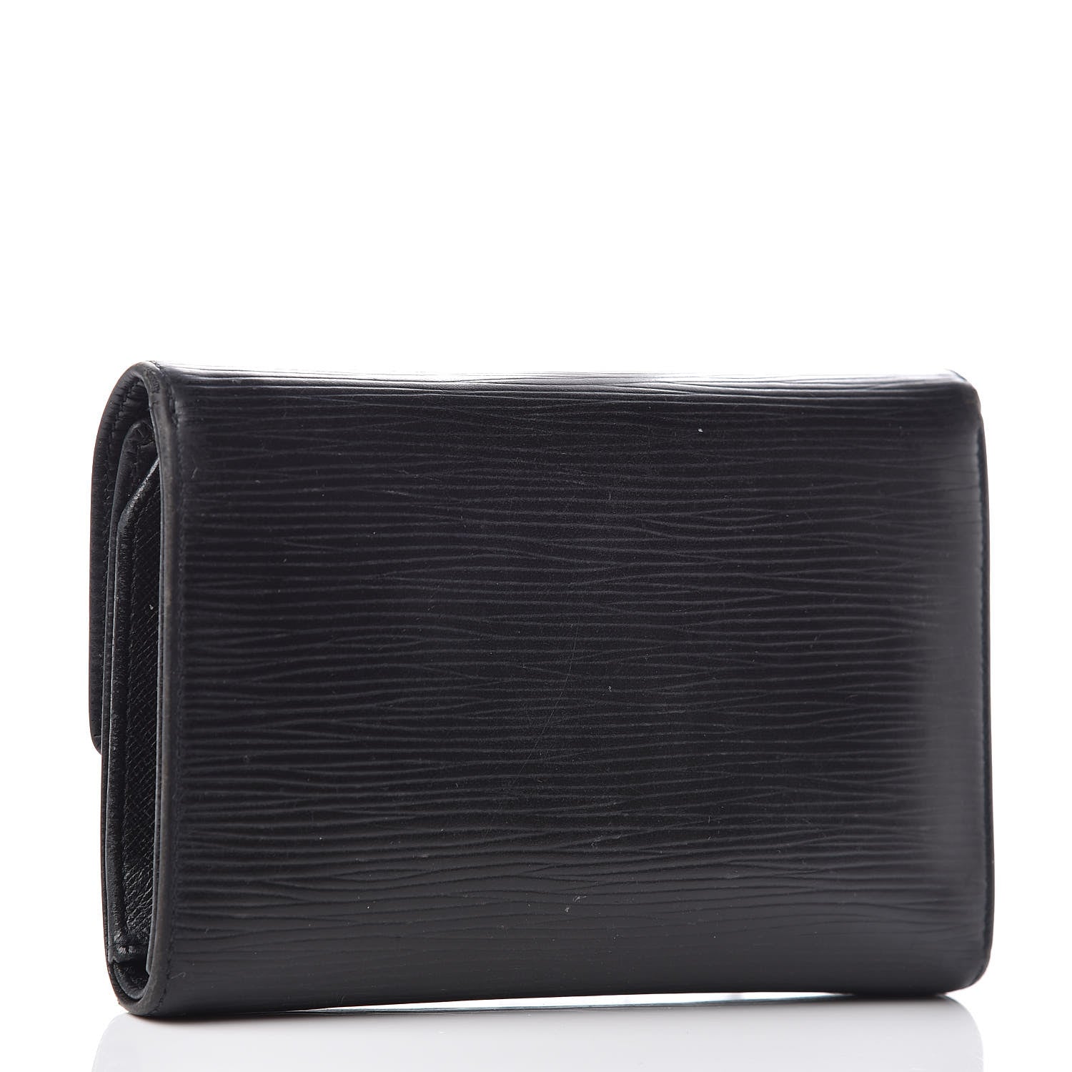Louis Vuitton Epi Porte Tresor Etui Papiers Wallet Black 3 of 16