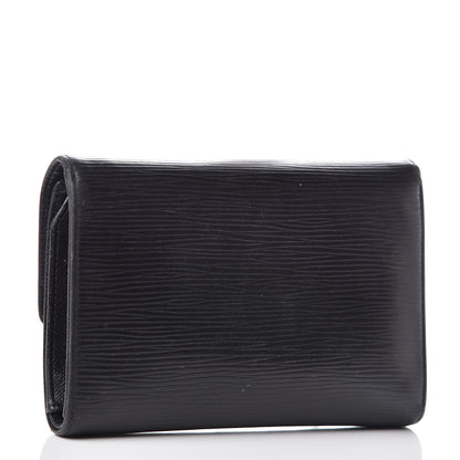 Louis Vuitton Epi Porte Tresor Etui Papiers Wallet Black 3 of 16