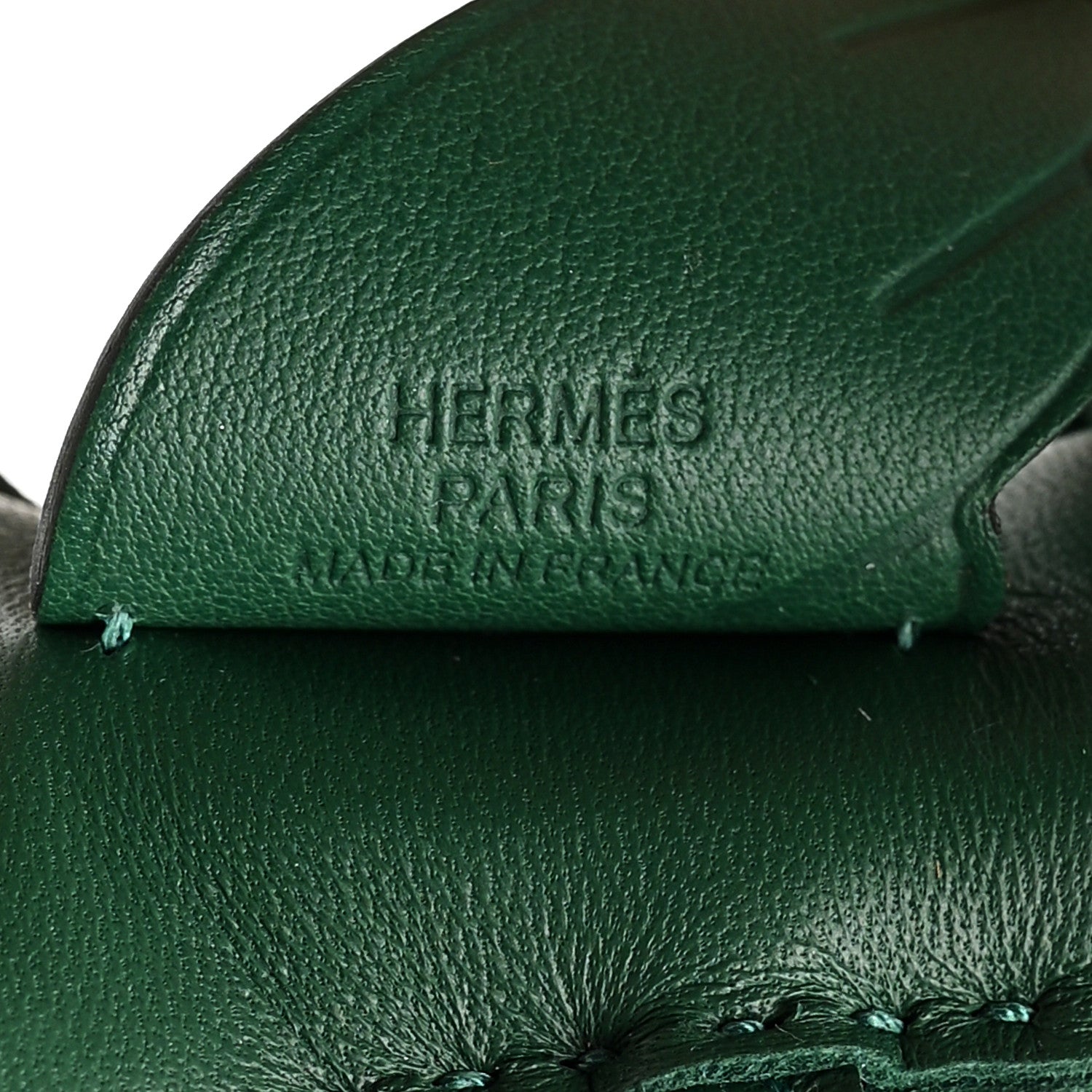 Hermes Milo Lambskin Grigri Rodeo Pegase Horse Bag Charm PM Vert Moyen 3 of 5