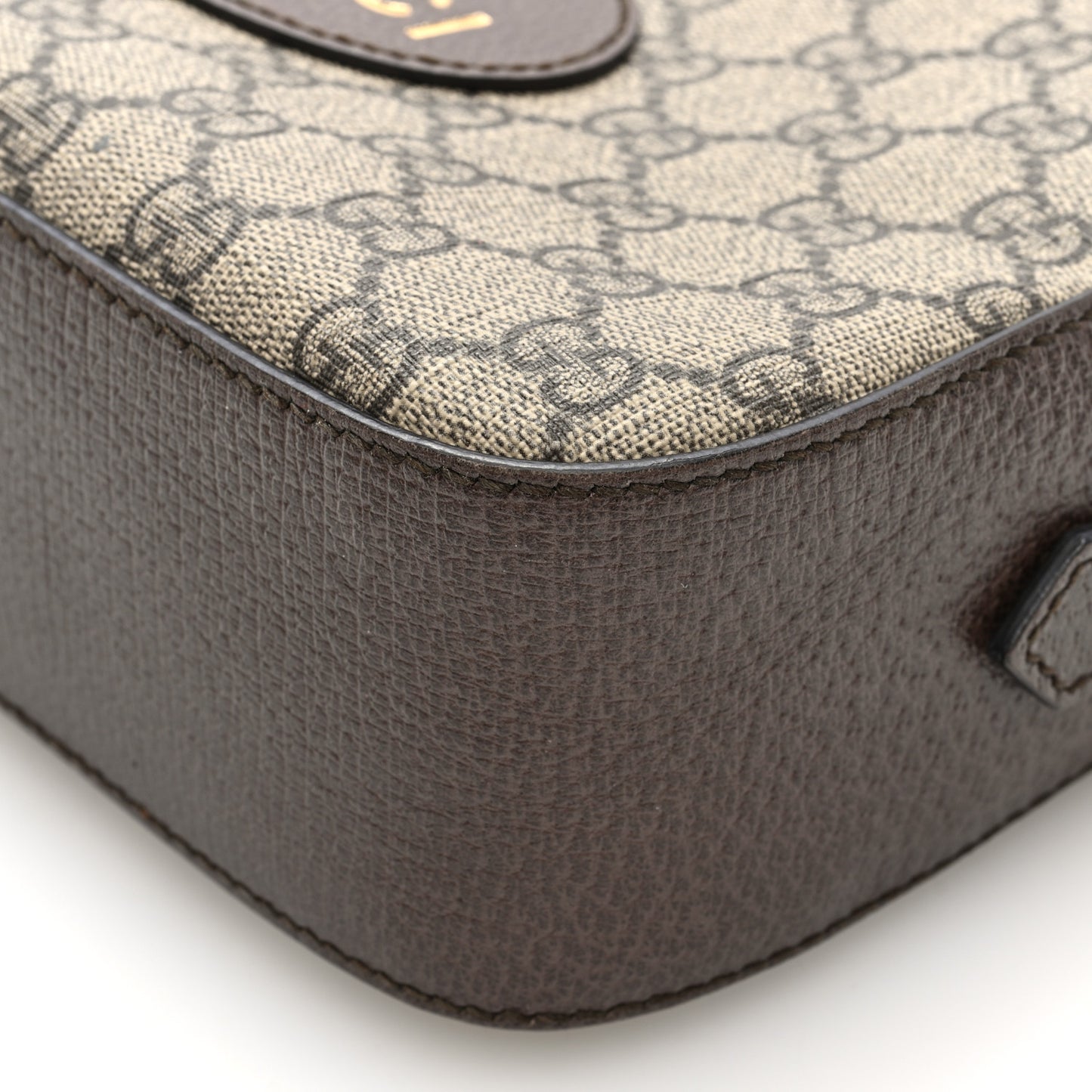 GG Supreme Monogram Web Neo Vintage Shoulder Bag Beige New Acero Crop