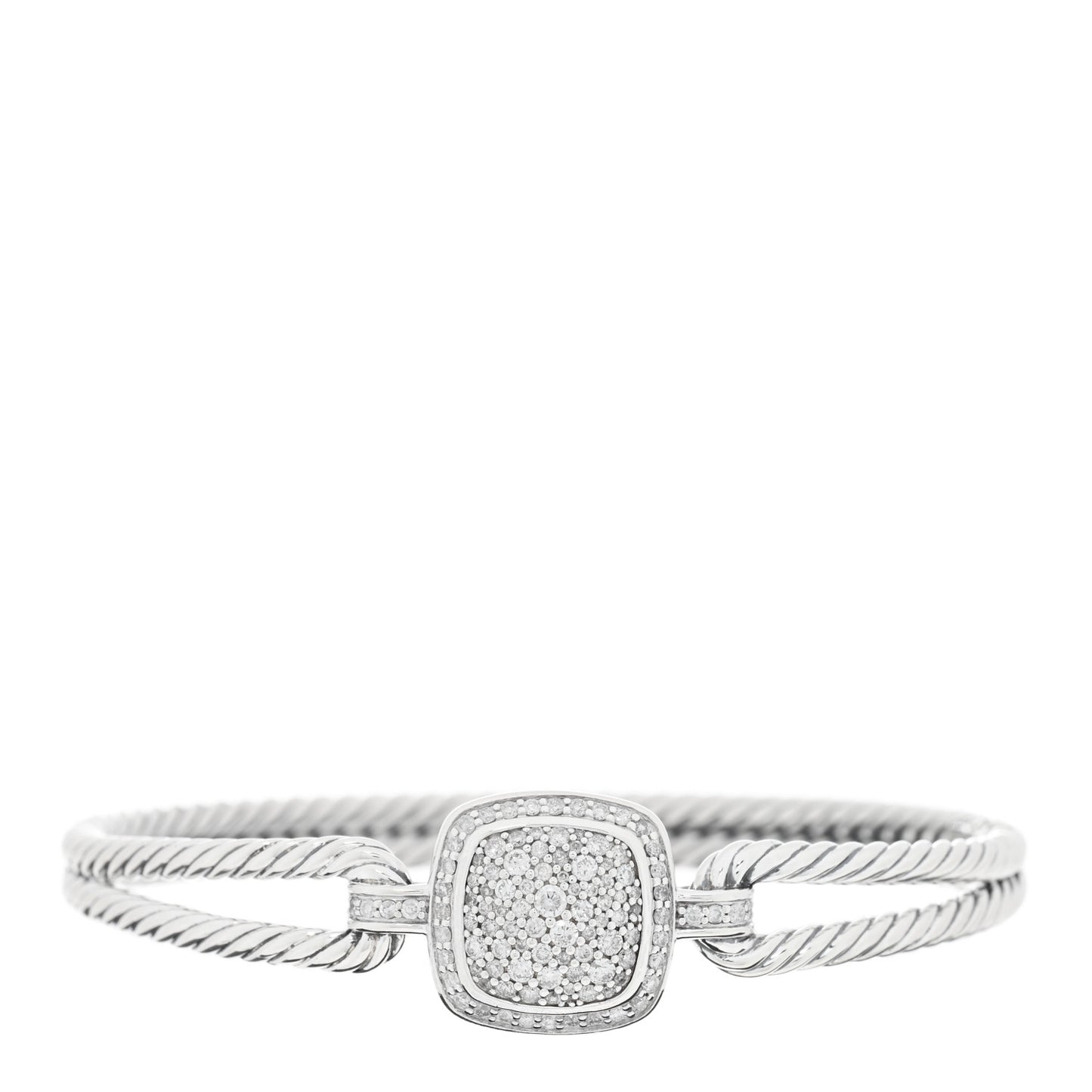 Sterling Silver Diamond Albion Cable Bracelet