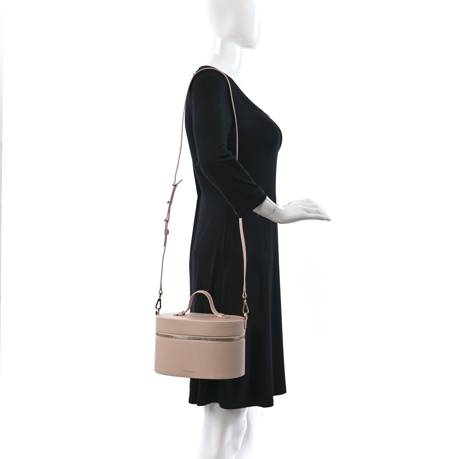Mansur Gavriel Calfskin Train Case Crossbody Rosa 2 of 9
