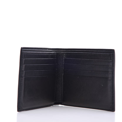 Balenciaga Lambskin Allover Logo Bi-Fold Wallet Black 5 of 6
