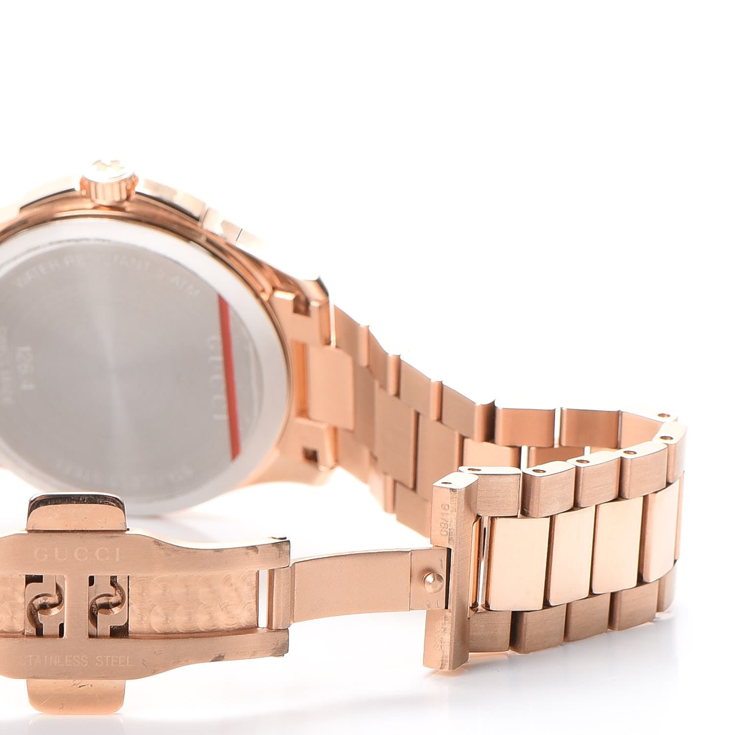Gucci Stainless Steel 38mm G-Timeless Diamante Quartz Watch Rose 8 of 11