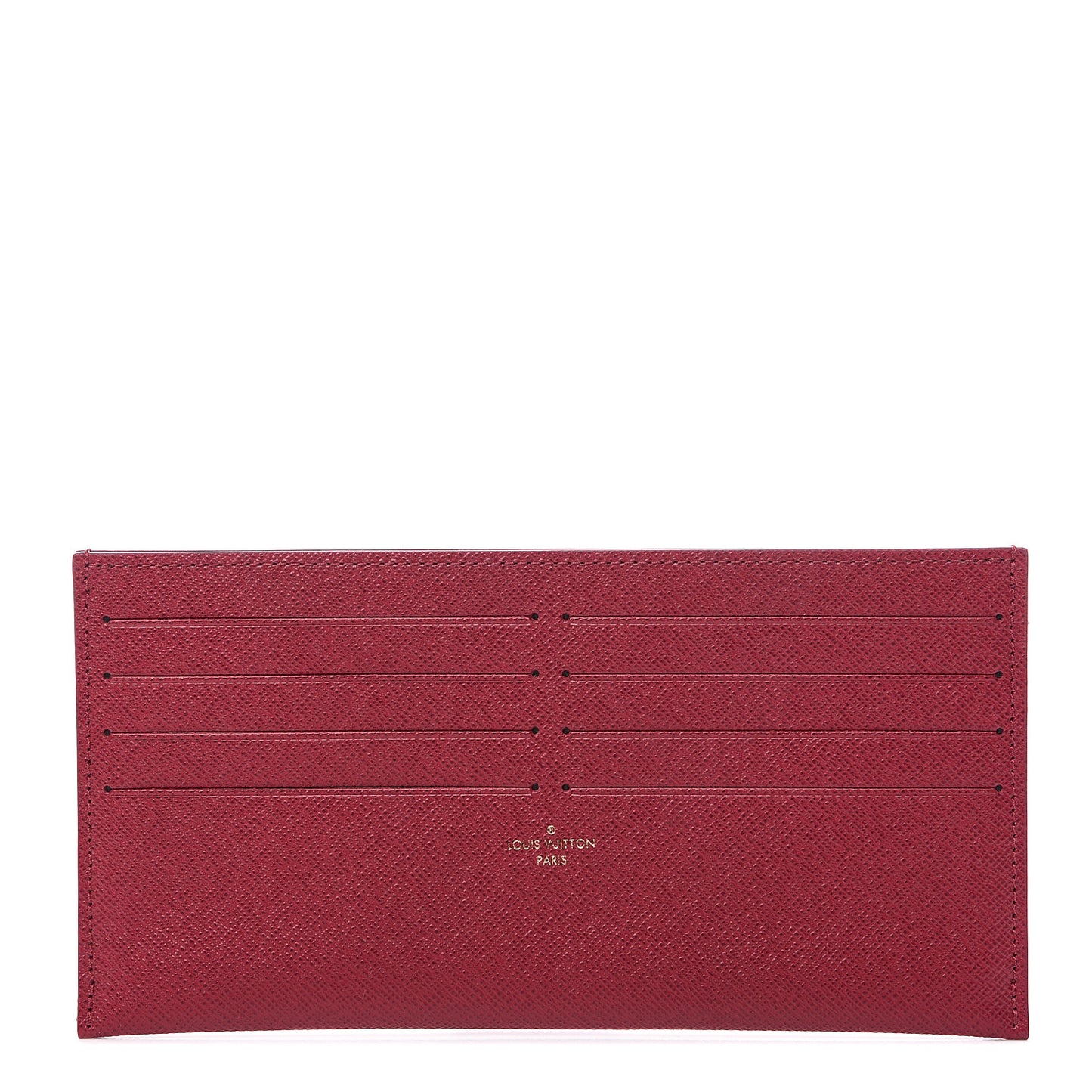Calfskin Felicie Card Holder Insert Fuchsia