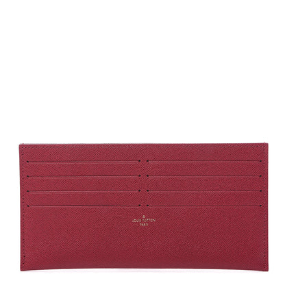 Louis Vuitton Calfskin Felicie Card Holder Insert Fuchsia 1 of 5