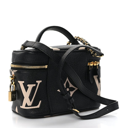 Louis Vuitton Empreinte Monogram Giant Vanity PM Black Beige 3 of 8