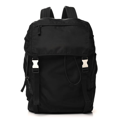 Prada Tessuto Nylon Montagna Double Buckle Backpack Black 1 of 9