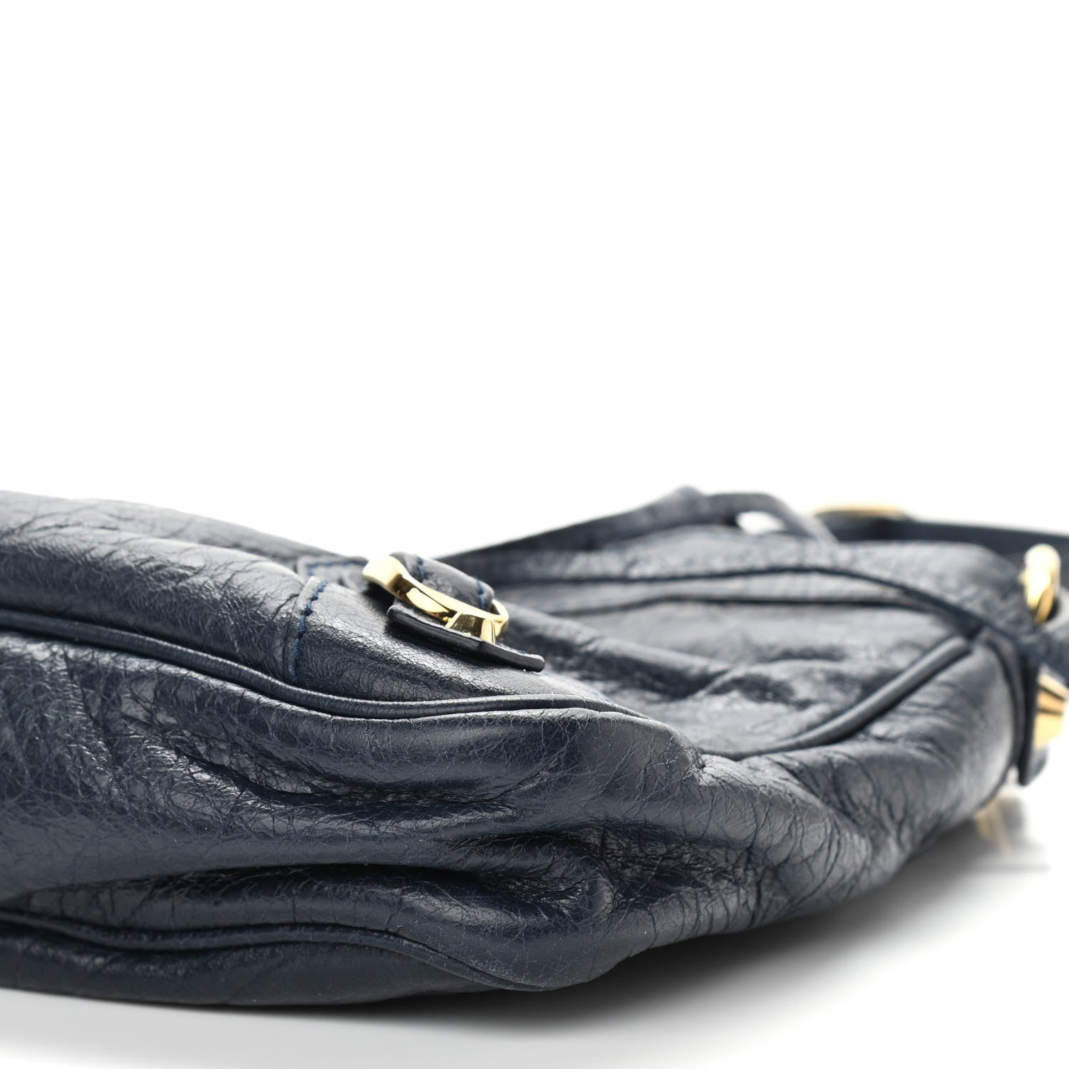 Balenciaga Agneau Classic Silver Hardware Hip Bleu Obscur 10 of 10