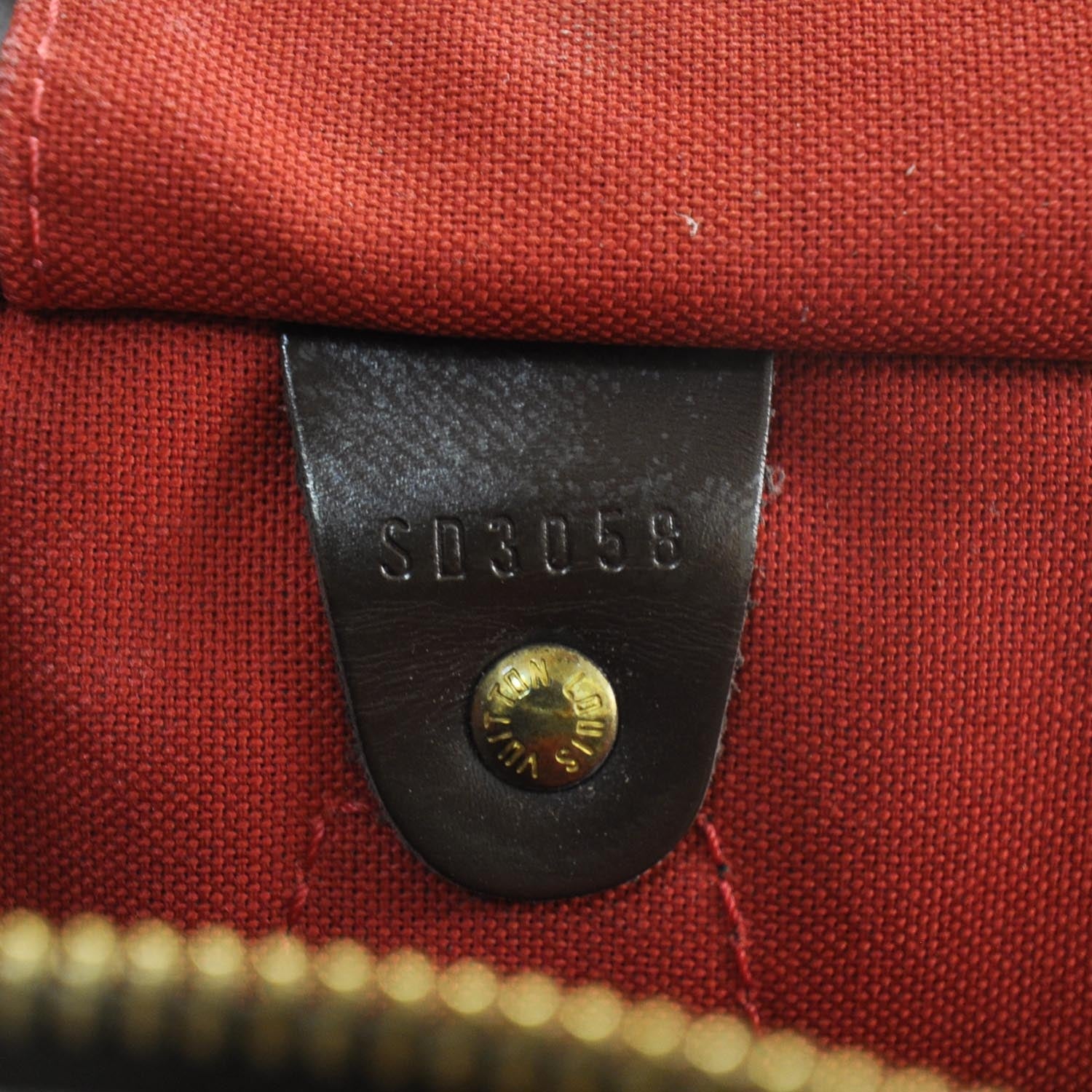 Louis Vuitton Damier Ebene Speedy 35 8 of 8