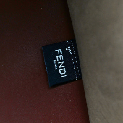 Fendi Vitello King Plexiglass Macro Stitchings Medium Fendi Sunshine Shopper Tote Praline 7 of 12