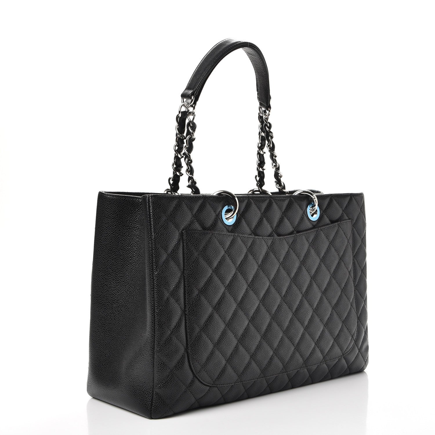 Chanel Caviar Quilted XL Grand Shopping Tote GST Black 3 of 8