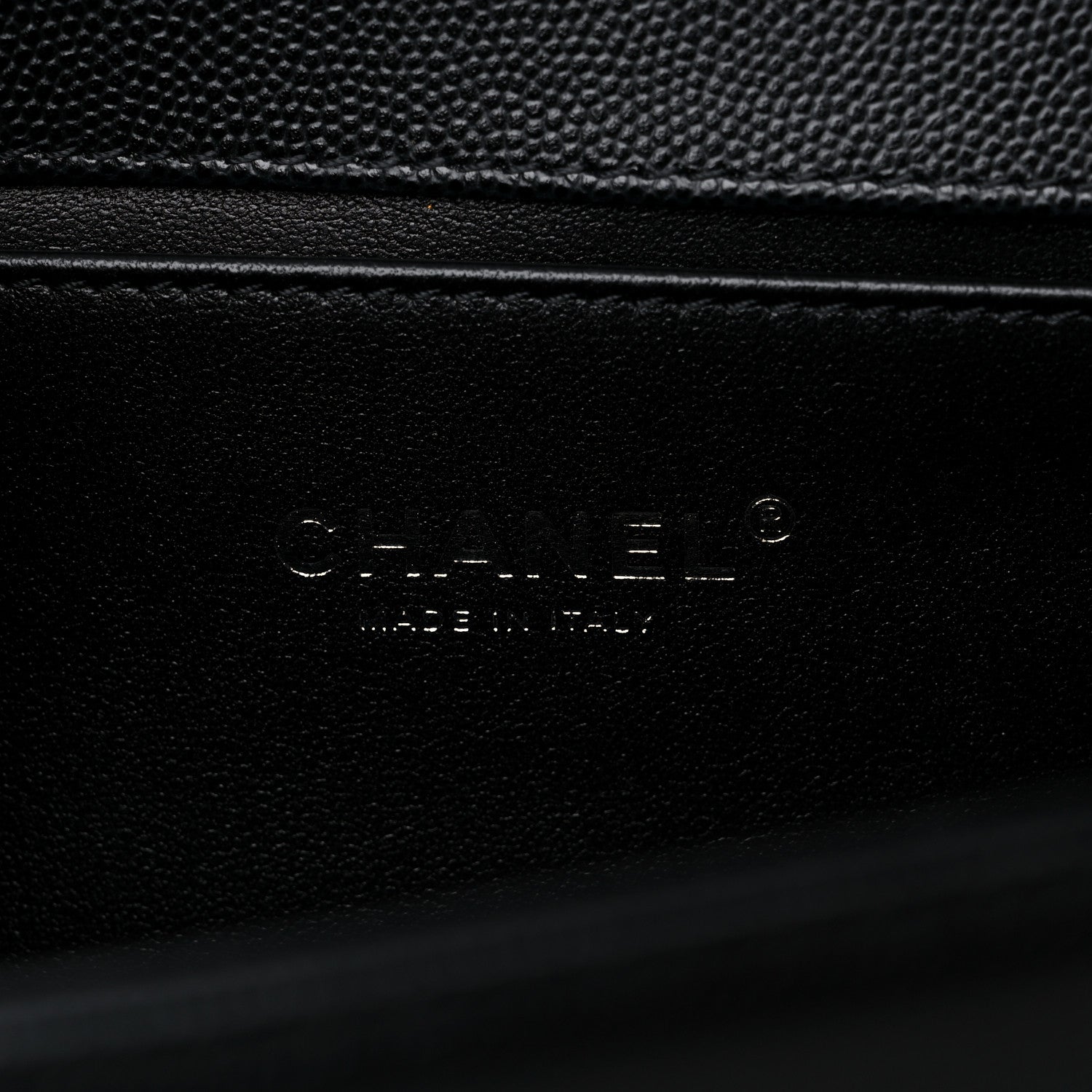 Chanel Caviar Quilted Medium Boy Flap Black 6 of 10