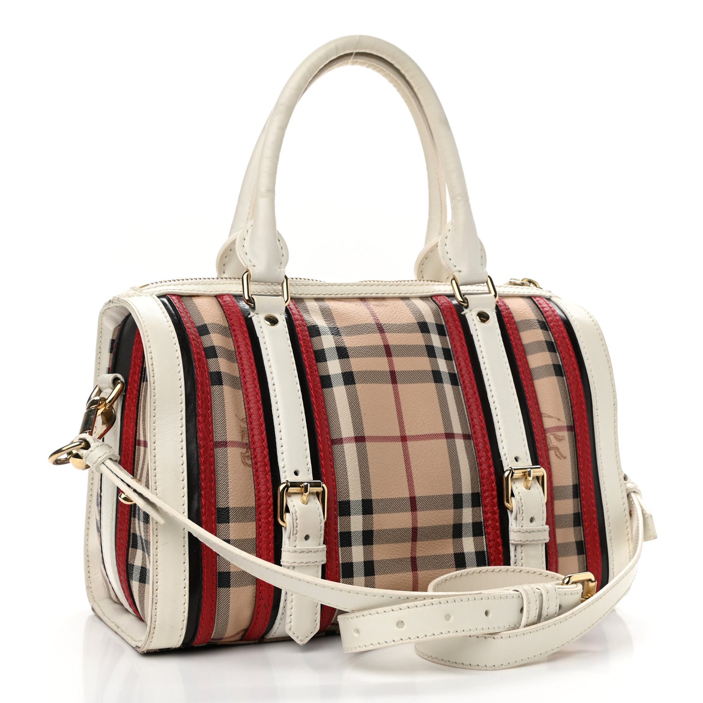 Haymarket Check Medium Alchester Bowling Bag White Military Red