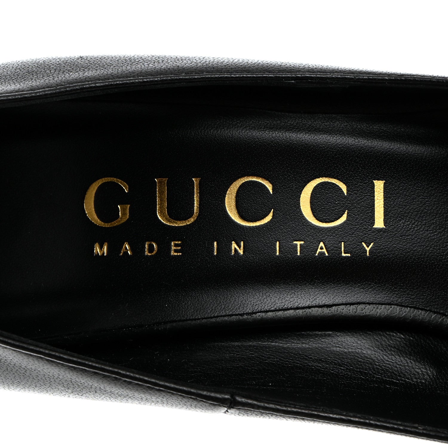 Gucci Nappa Charlotte Pumps 37 Black 6 of 9