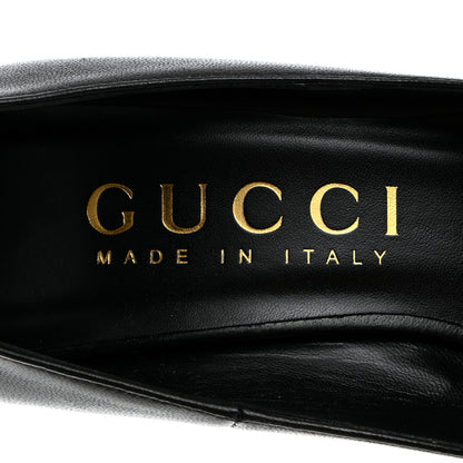 Gucci Nappa Charlotte Pumps 37 Black 6 of 9