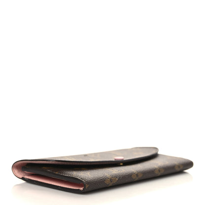 Louis Vuitton Monogram Emilie Wallet Rose Ballerine 3 of 8