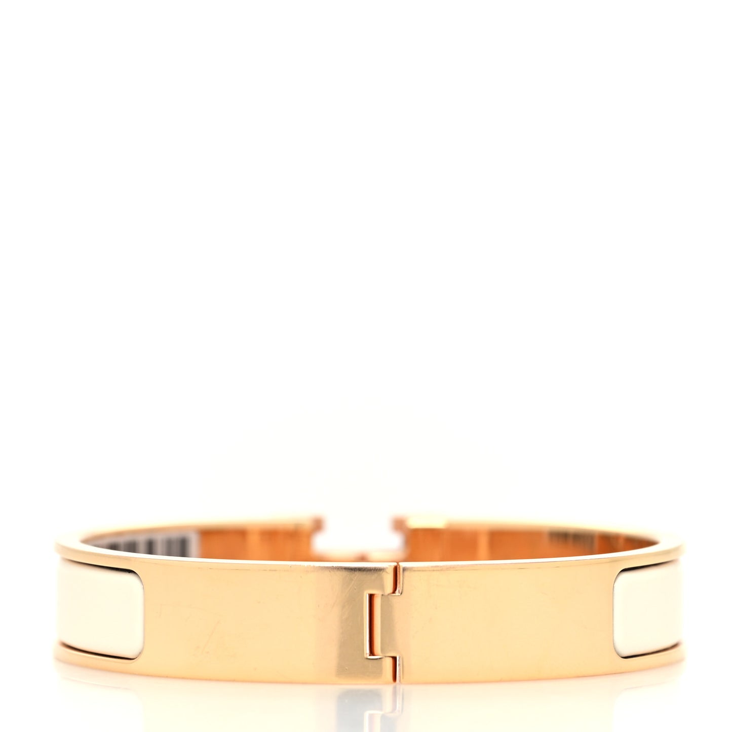 Enamel Narrow Clic Clac H Bracelet GM Craie