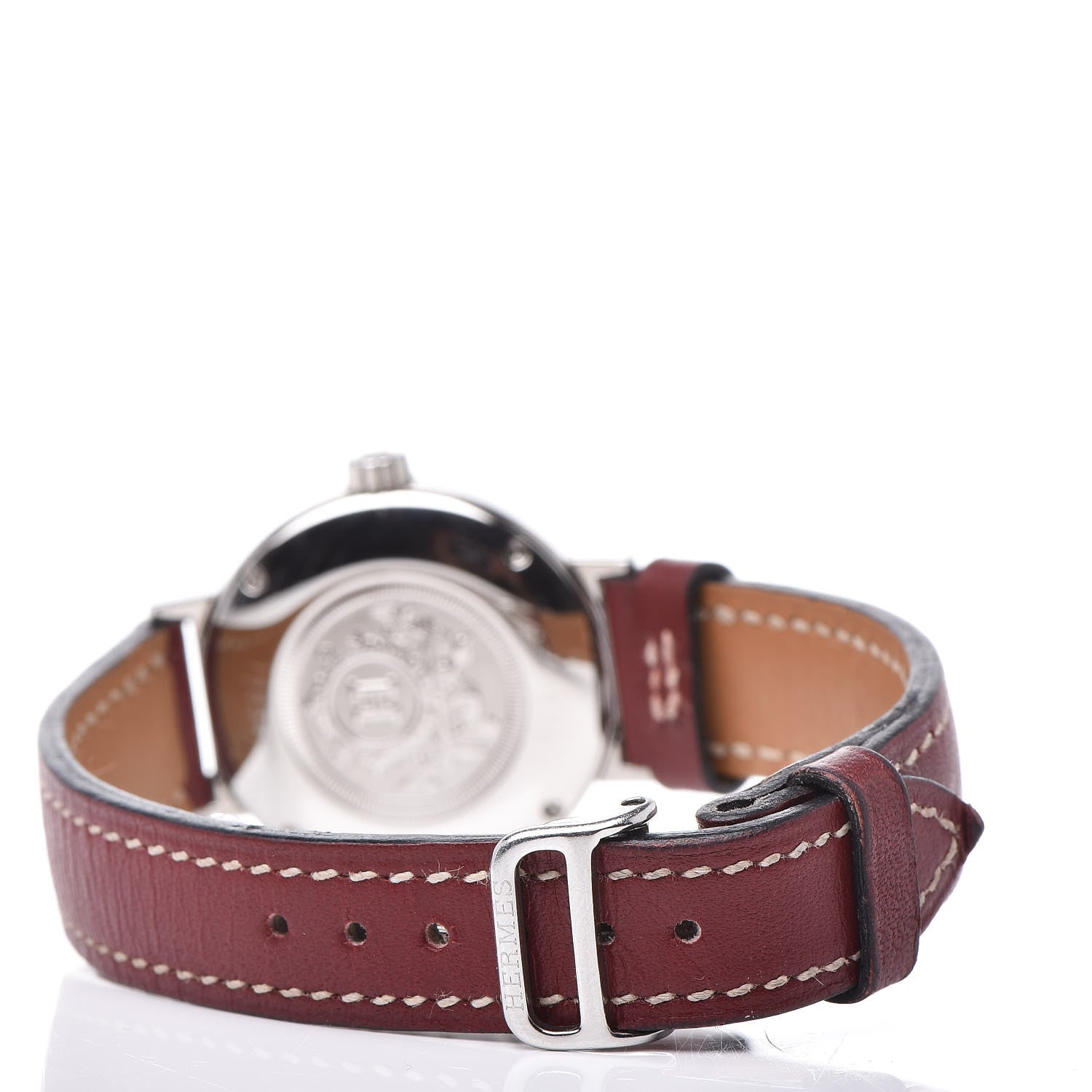 Hermes Stainless Steel Gulliver 28mm Nomade Kinetic Quartz Watch Rouge 5 of 8