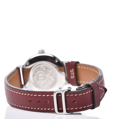 Hermes Stainless Steel Gulliver 28mm Nomade Kinetic Quartz Watch Rouge 5 of 8