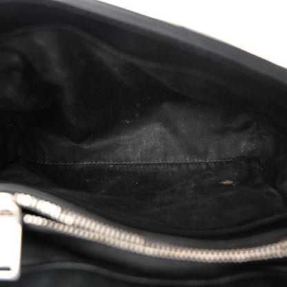 Saint Laurent Calfskin Y Quilted Monogram Small Loulou Chain Satchel Black 5 of 11