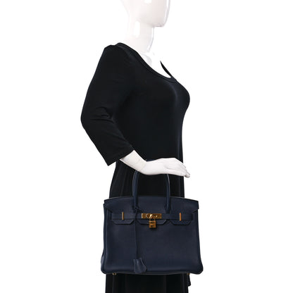 Hermes Togo Birkin 30 Bleu Nuit 2 of 13
