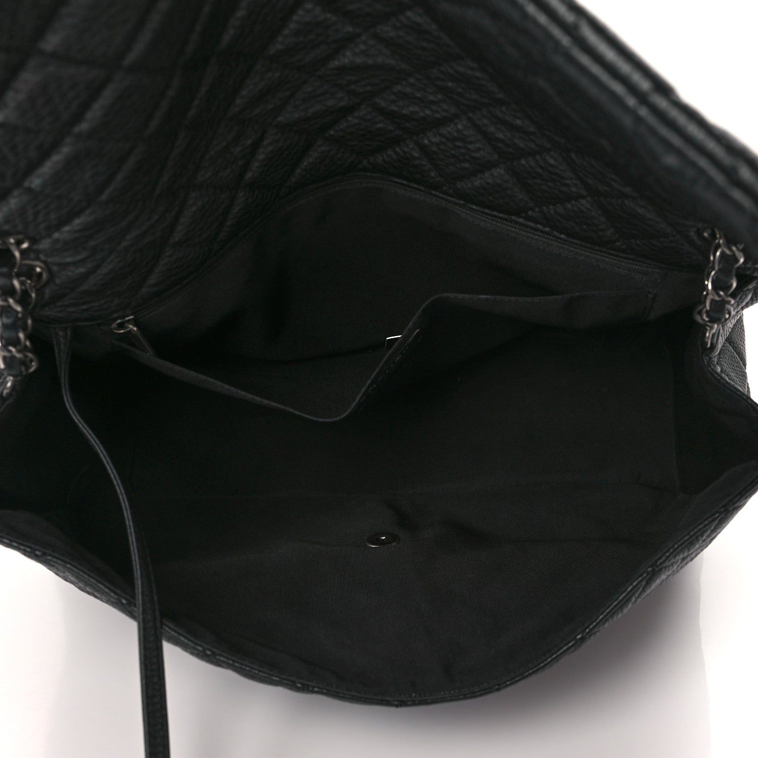 Chanel Grained Calfskin Quilted Small XXL Travel Flap Bag Black 4 of 8