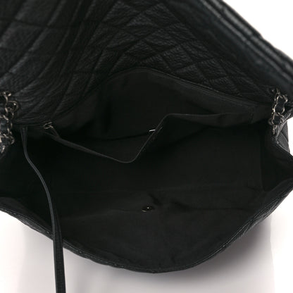 Chanel Grained Calfskin Quilted Small XXL Travel Flap Bag Black 4 of 8