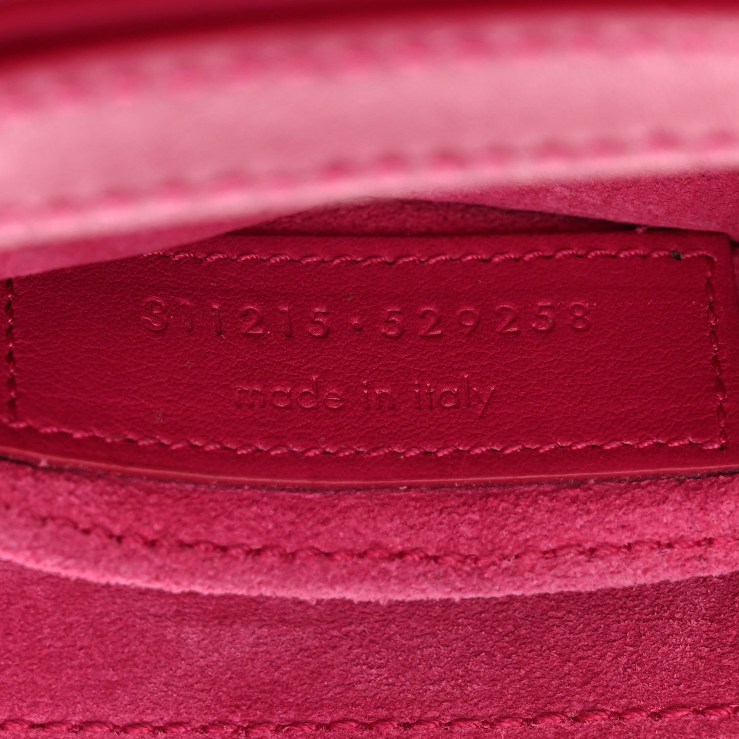 Calfskin Small Classic Y Satchel Fuchsia