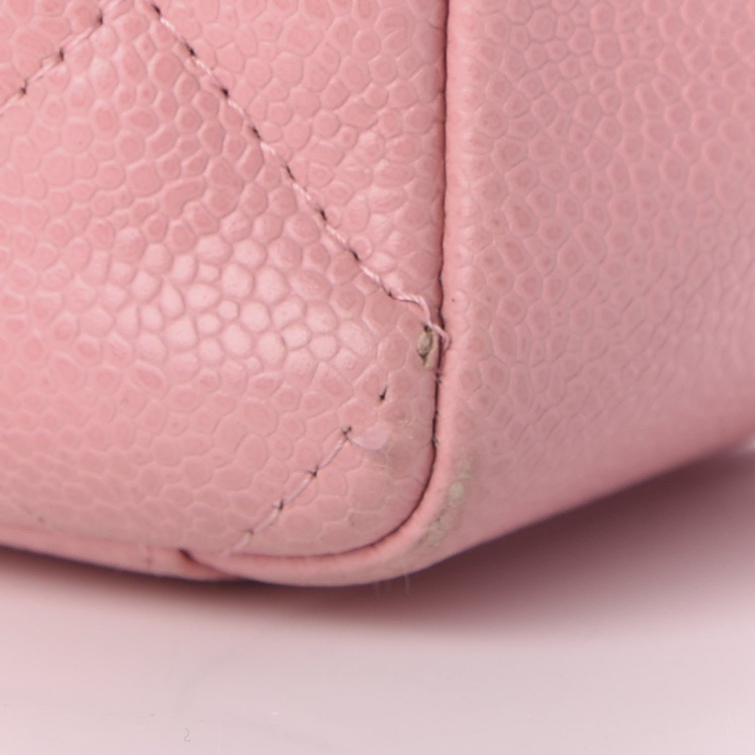 Chanel Caviar Quilted Petit Shopping Tote PST Pink 13 of 16