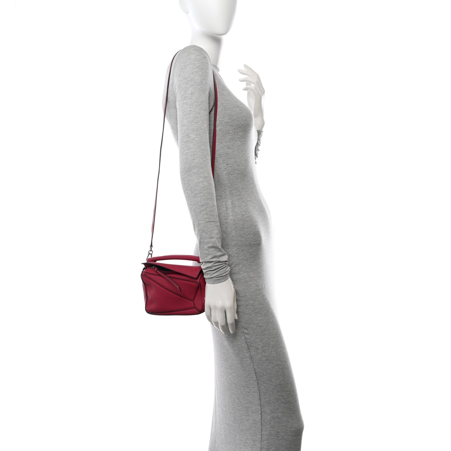 Calfskin Mini Puzzle Bag Wine