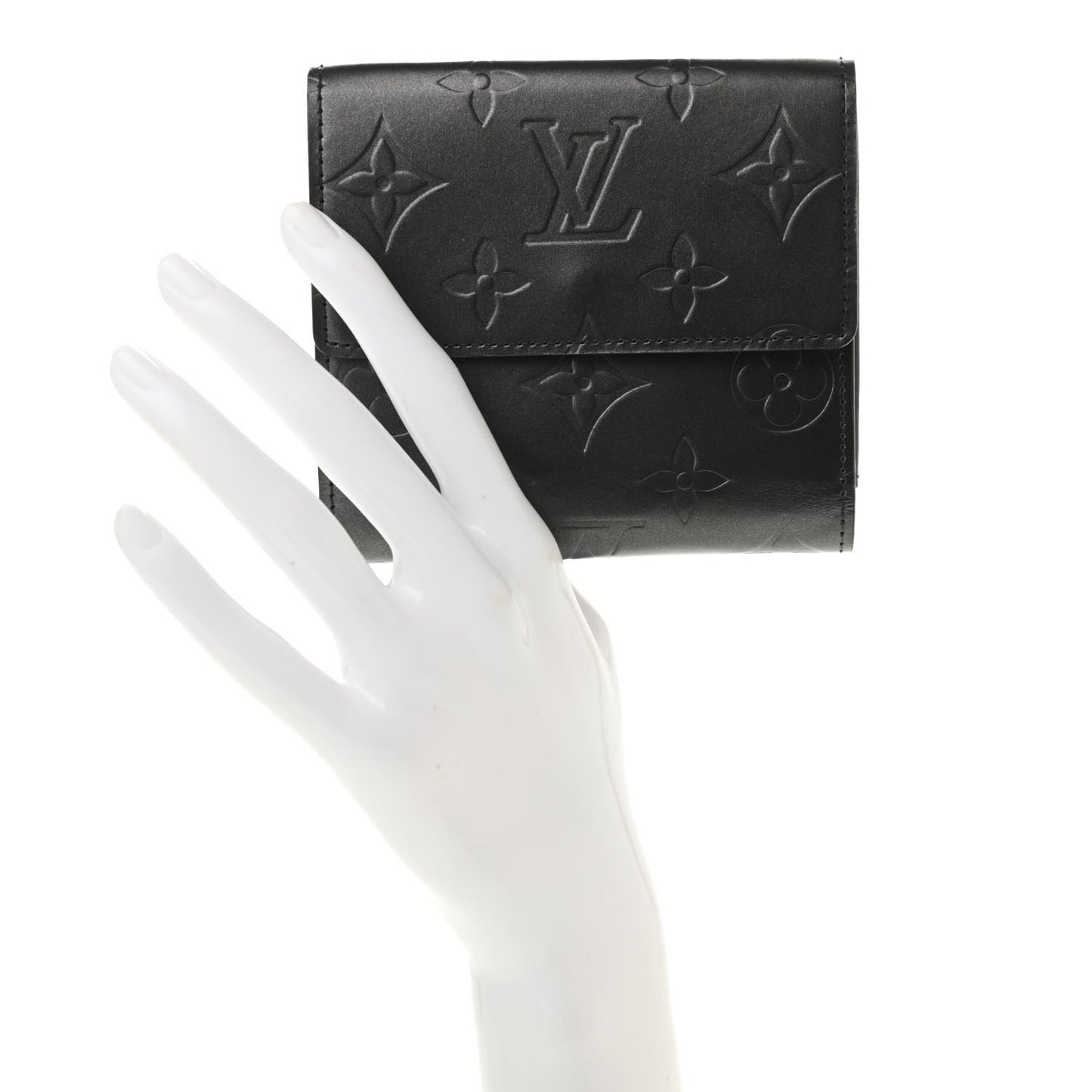 Mat Monogram Elise Wallet Black