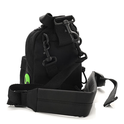 Balenciaga Recycled Casual Nylon Patches Mini Explorer Crossbody Backpack Black 3 of 10
