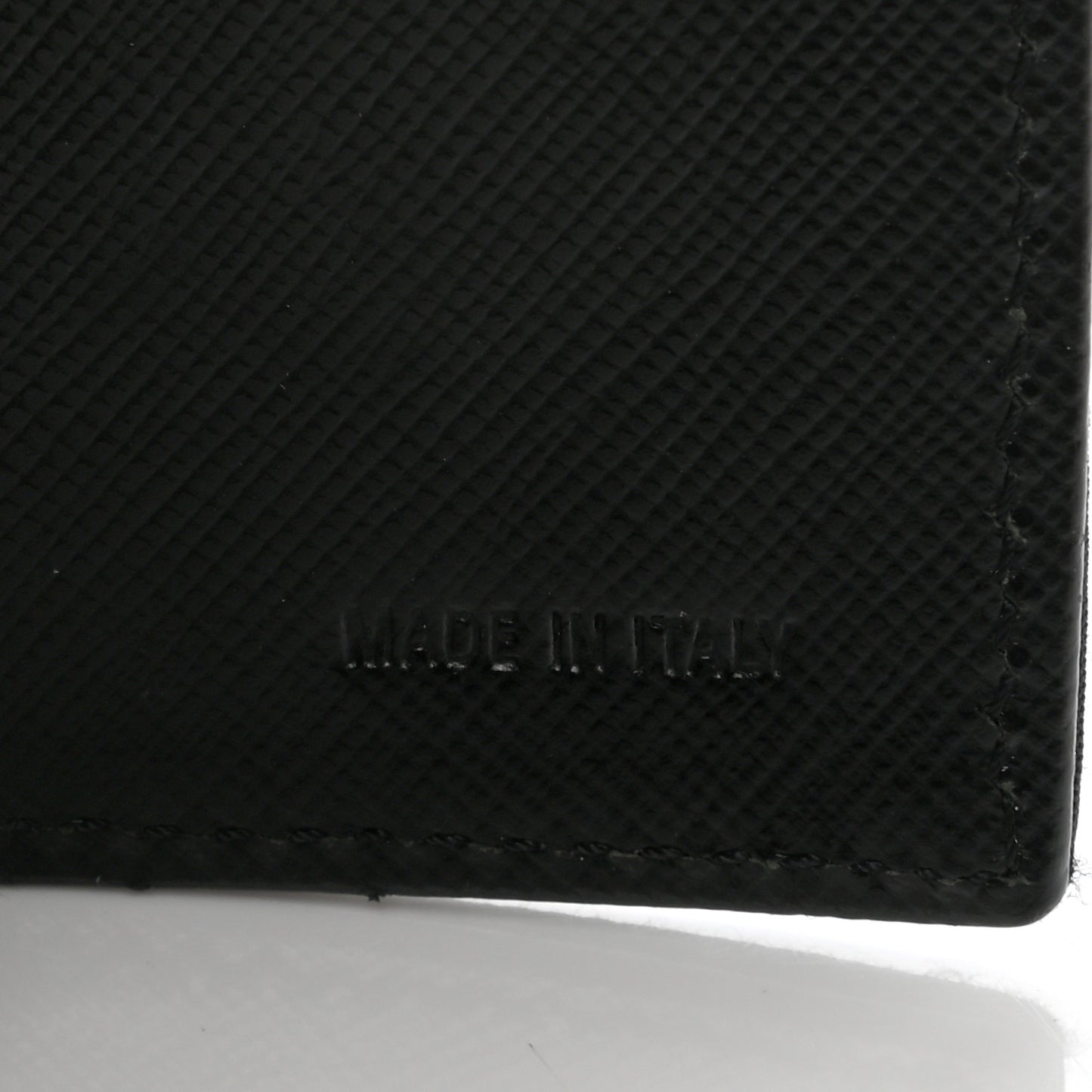 Tessuto Nylon Saffiano Wallet Black