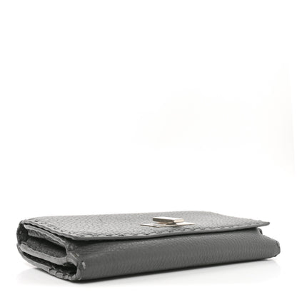 Fendi Cuoio Romano Selleria Peekaboo Continental Wallet Asfalto 4 of 7
