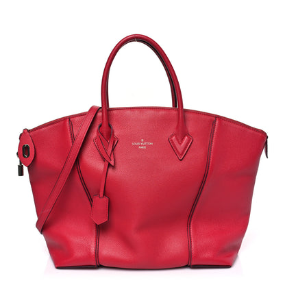 Louis Vuitton Veau Cachemire Soft Lockit MM  Framboise 1 of 9
